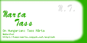marta tass business card